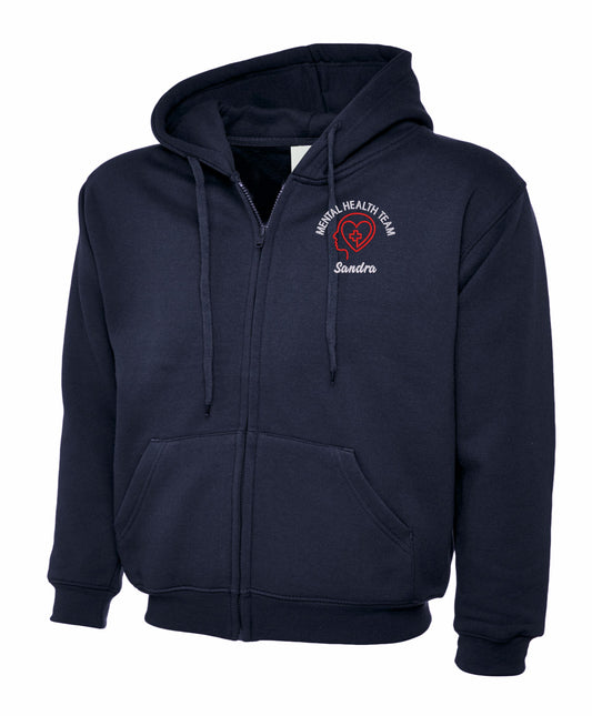 Mental Health Team Zipped Hoodie | Personalised Embroidered NHS Clothing (Copy)