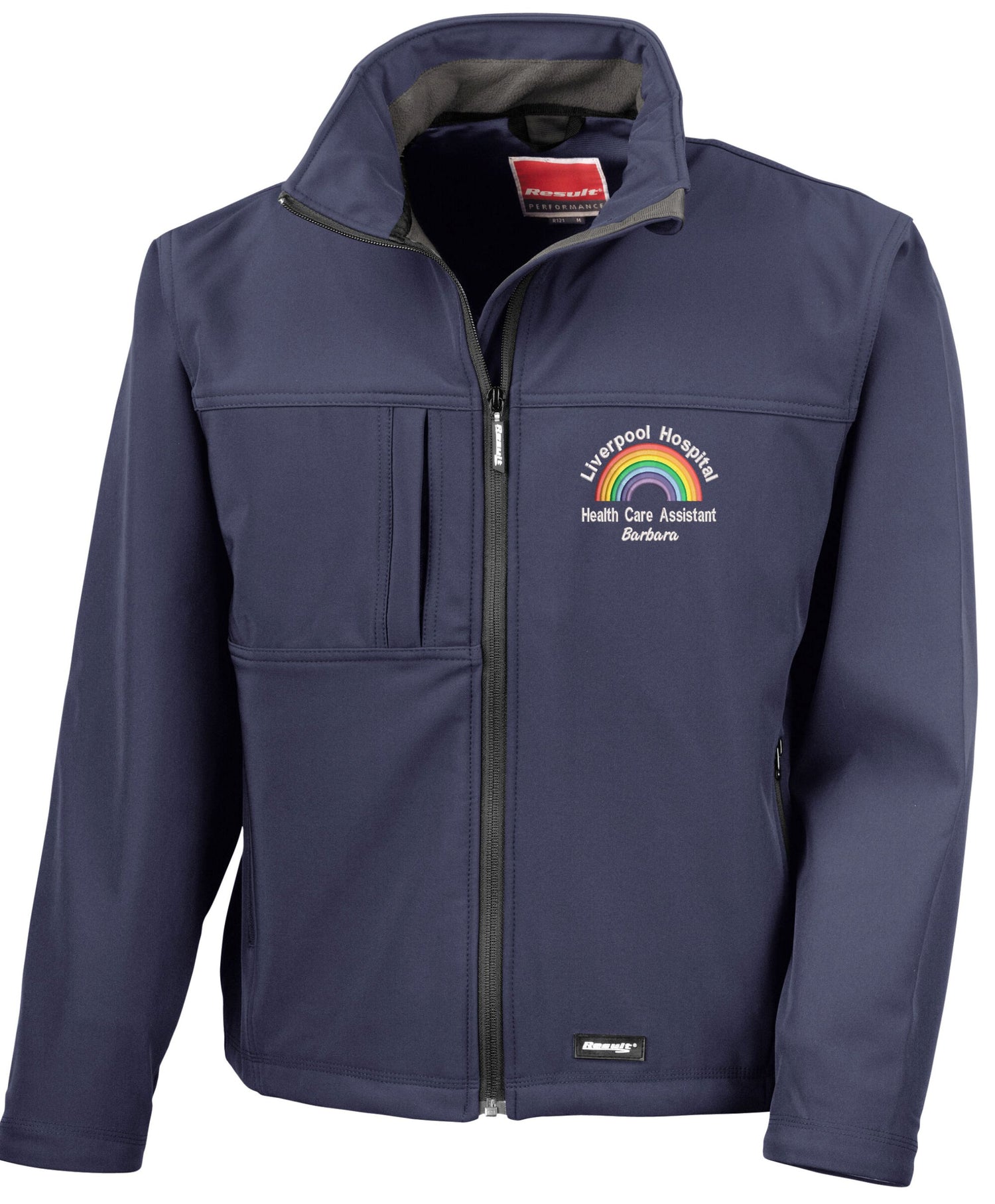 healthcare assistant navy softshell