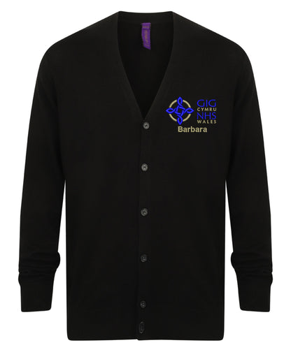 NHS Wales Embroidered Cardigan – Personalised GIG Cymru Healthcare Uniform