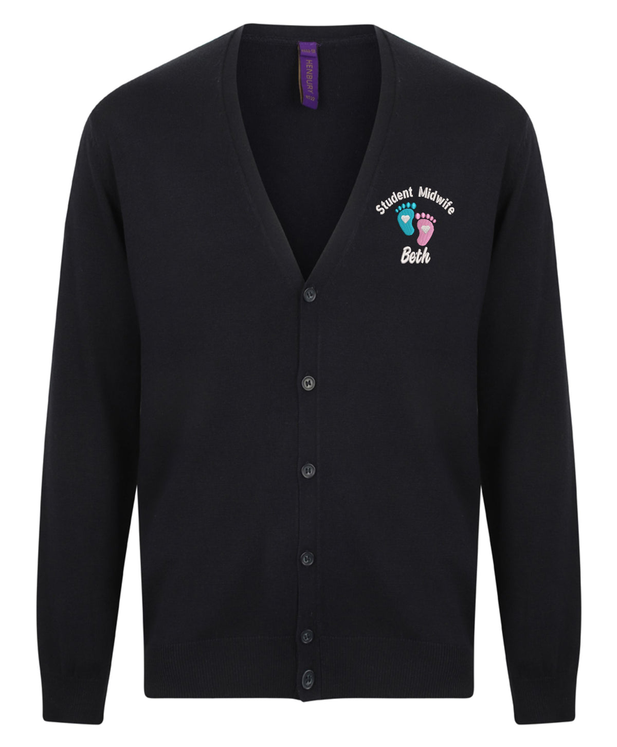NHS Student Midwife  Henbury Cardigan – Personalised Embroidered Healthcare Workwear | Nurses & NHS Staff (Copy)