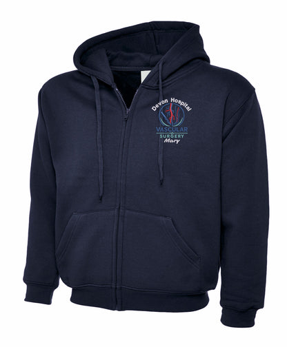 Vascular Surgery Zipped Hoodie | Personalised Embroidered NHS Clothing UK