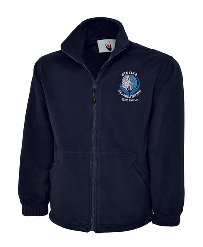 Stroke Rehabilitation Fleece | Personalised Embroidered NHS Clothing UK