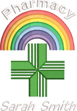 Pharmacy Hoodie Zipped Rainbow Uniforms & Embroidered Pharmacy