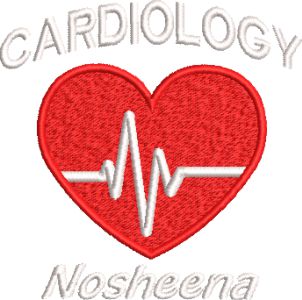 NHS Cardiology Zip Hoodie | Personalised Embroidered Cardiology Hoodie UK