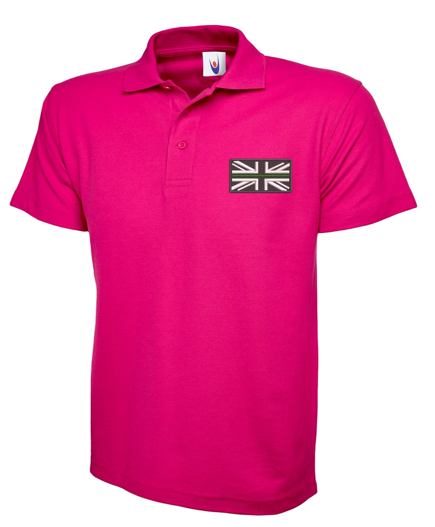 Ambulance Service  Green Line Embroidered Men's Polo Shirt