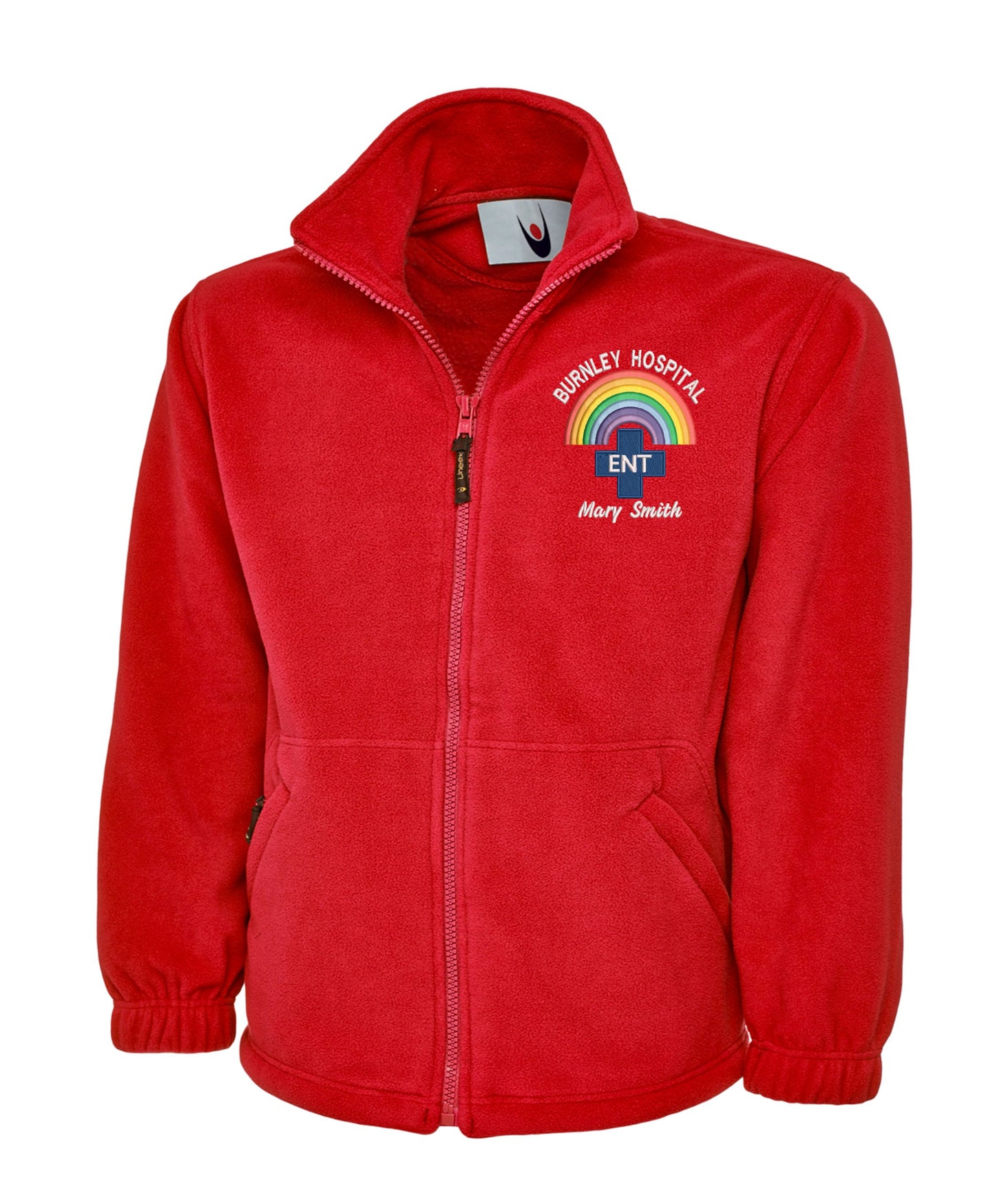 Rainbow E.N.T. Fleece | Personalised Embroidered NHS Healthcare Clothing UK