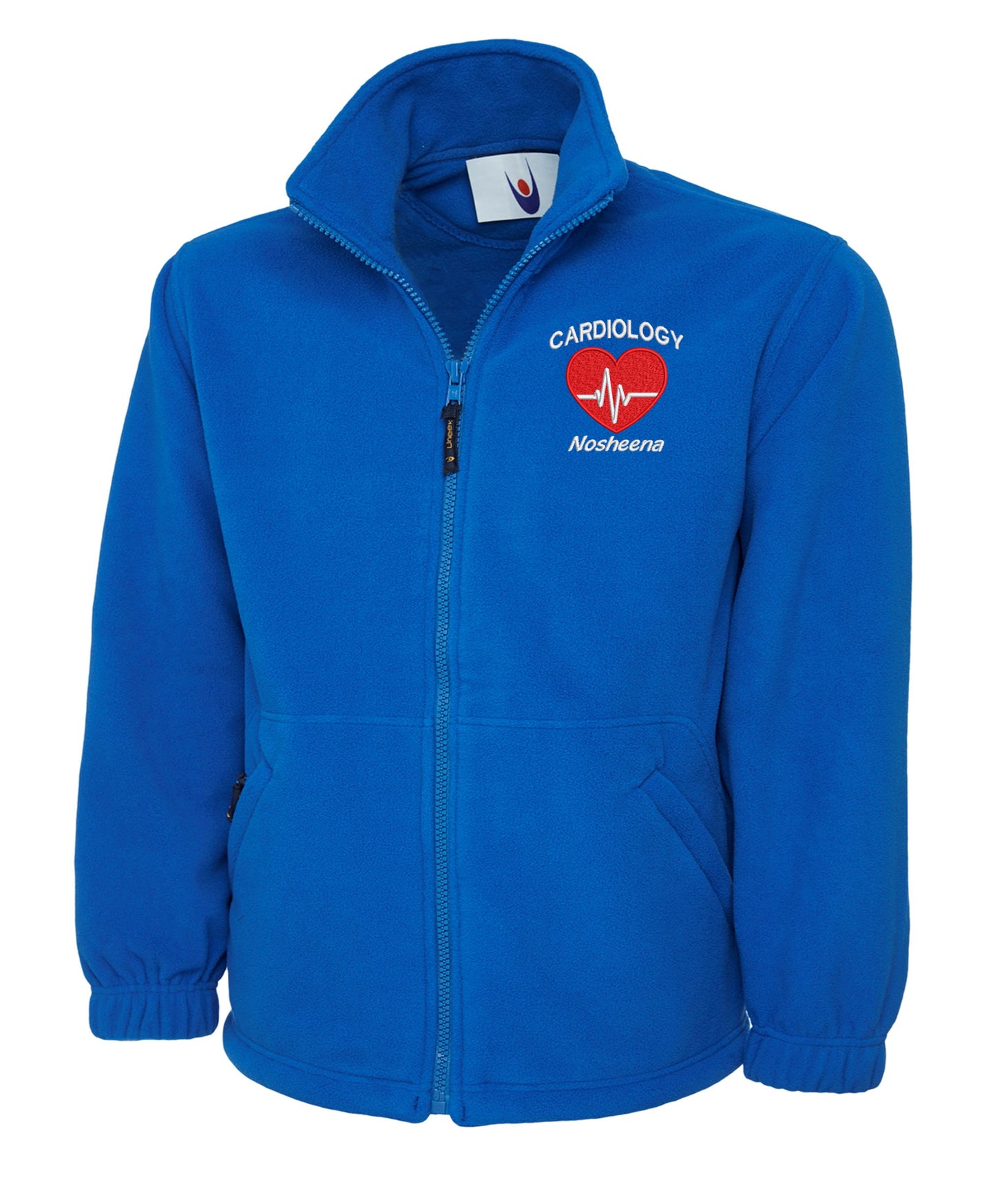 NHS Cardiology Fleece Jacket | Personalised Embroidered Cardiology Fleece UK