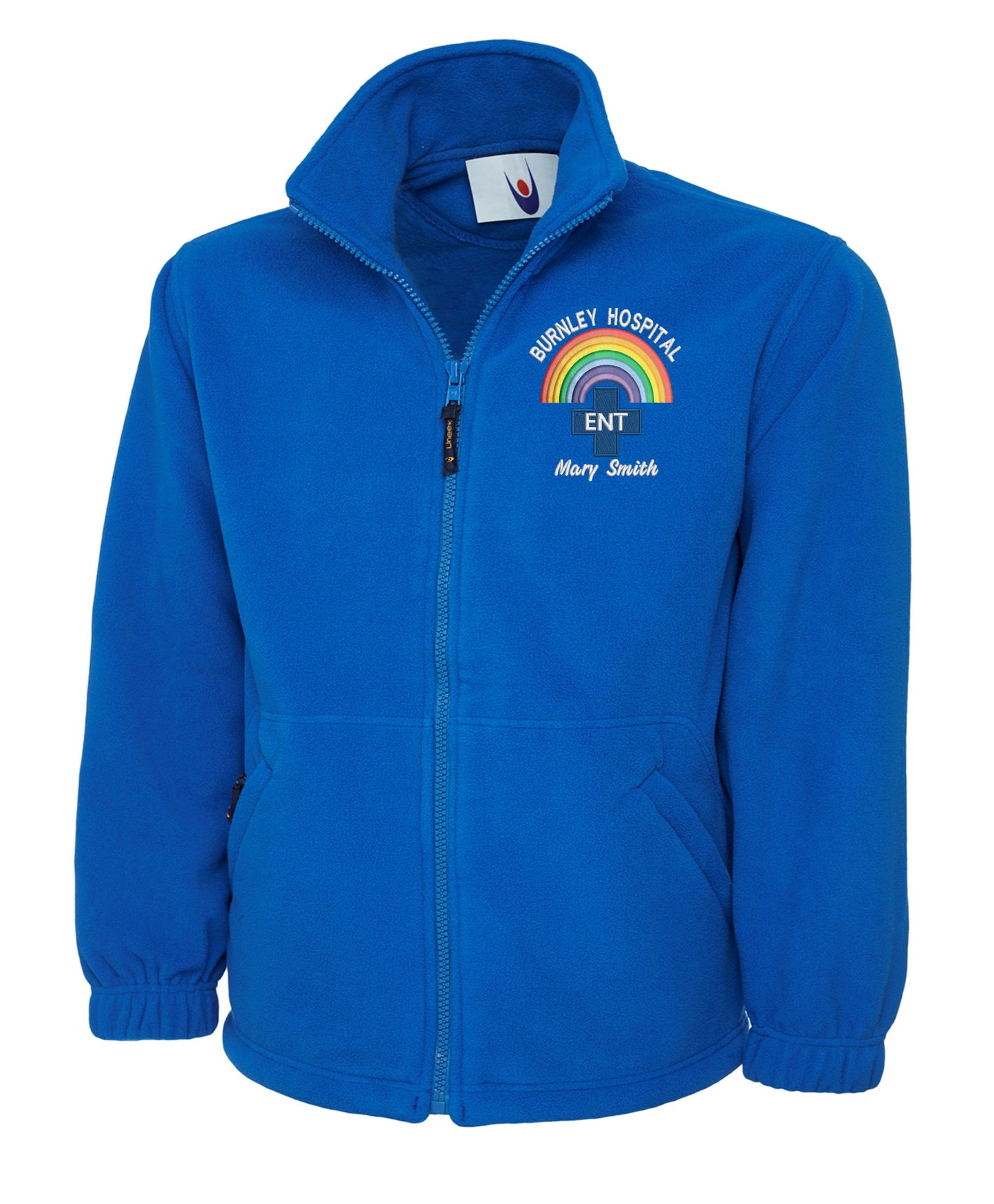 Rainbow E.N.T. Fleece | Personalised Embroidered NHS Healthcare Clothing UK
