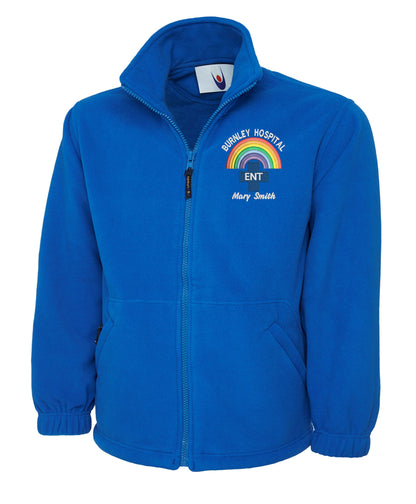 Rainbow E.N.T. Fleece | Personalised Embroidered NHS Healthcare Clothing UK
